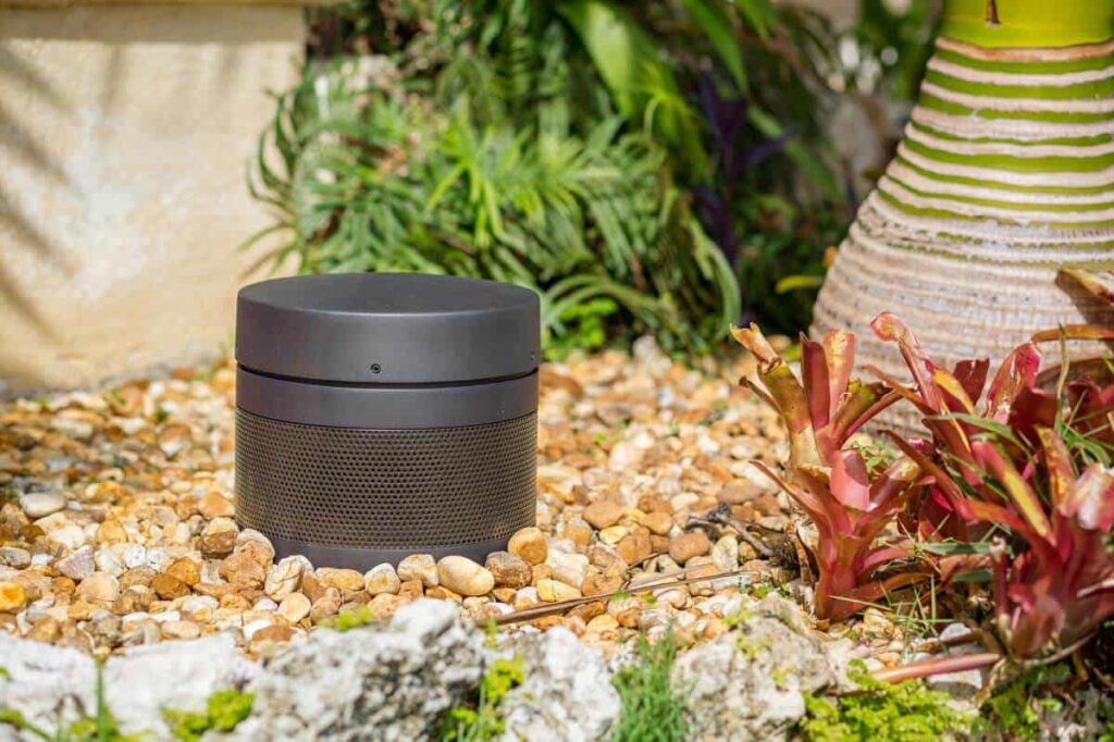 Subwoofer In Rock Planter