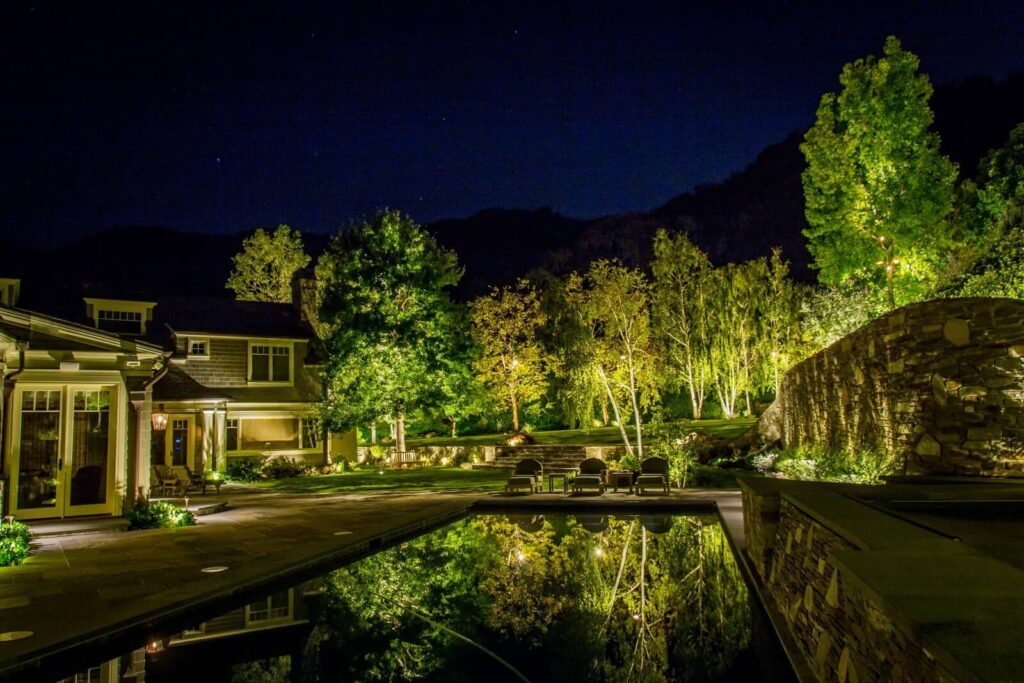 Pacific-Palisades-Estate-Pool-Reflection